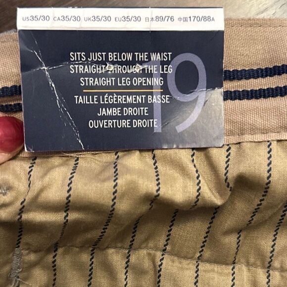 Gap Khakis Classic Straight Mens Pants Size 35x30 Gray Pearl NWT - Picture 6 of 7